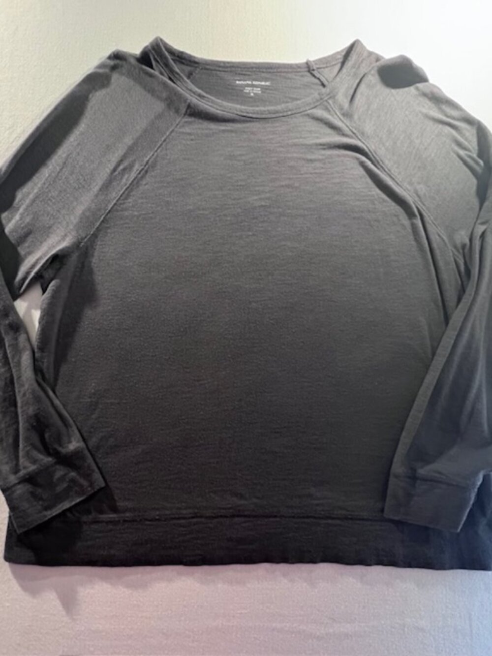 Banana Republic‎ Cozy Slub grey t-shirt raglan sleeves crew neck size Men's XL